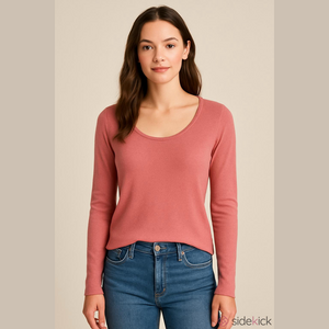 Cashmere BLU’S High End Boutique Pink Long Sleeve Crew Sweater Size Large